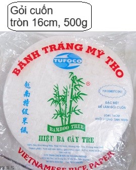 Bánh tráng gỏi cuốn Thuận Phong tròn 16cm gói 500g